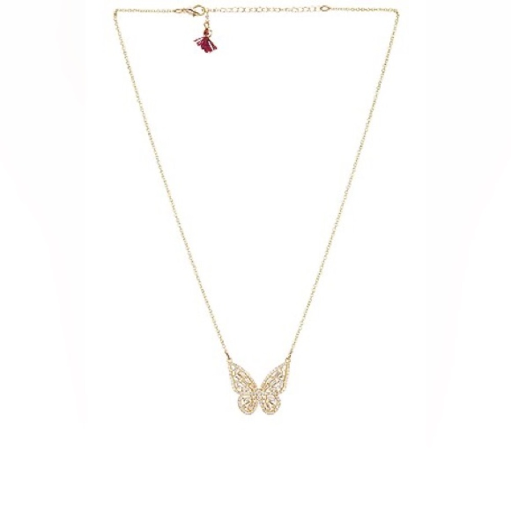 SHASHI Flirt And Flutter Necklace in Gold